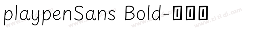 playpenSans Bold字体转换